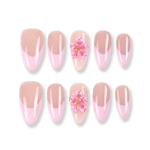 Petal French Almond Tips