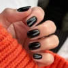 Classic black solid color manicure fake nails press on nails hot-selling short-term wearing nail wholesale